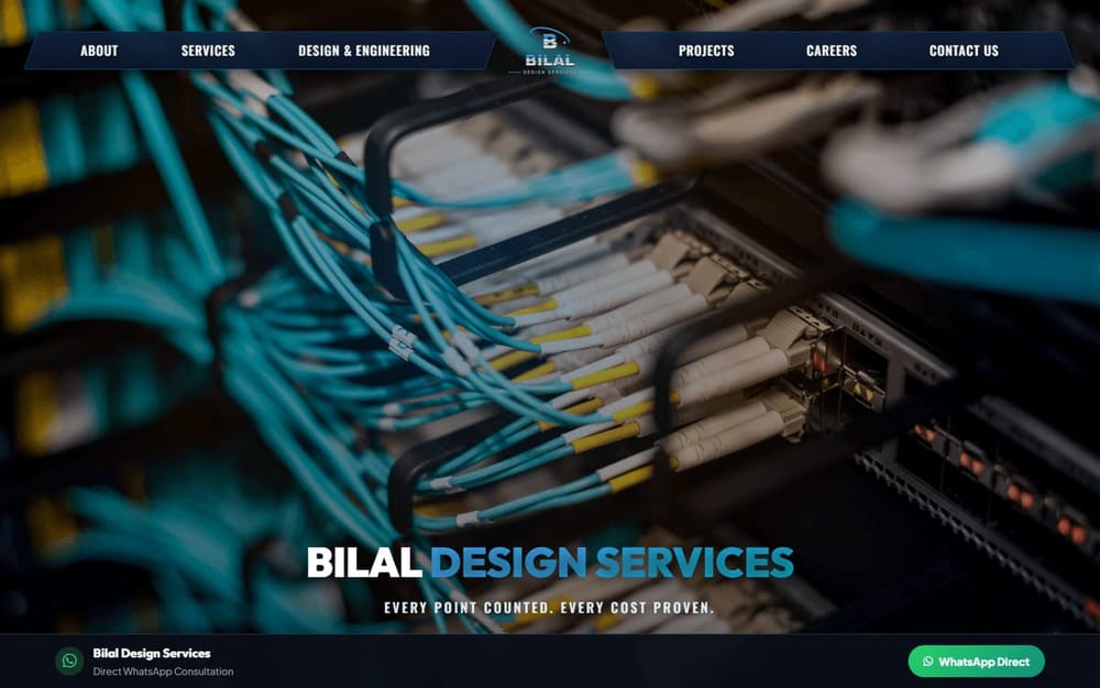 Bilal Design Services electrical estimating homepage