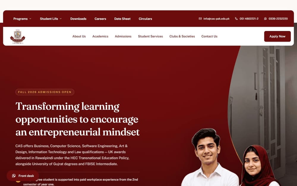Centre of Excellence in Advanced Studies homepage