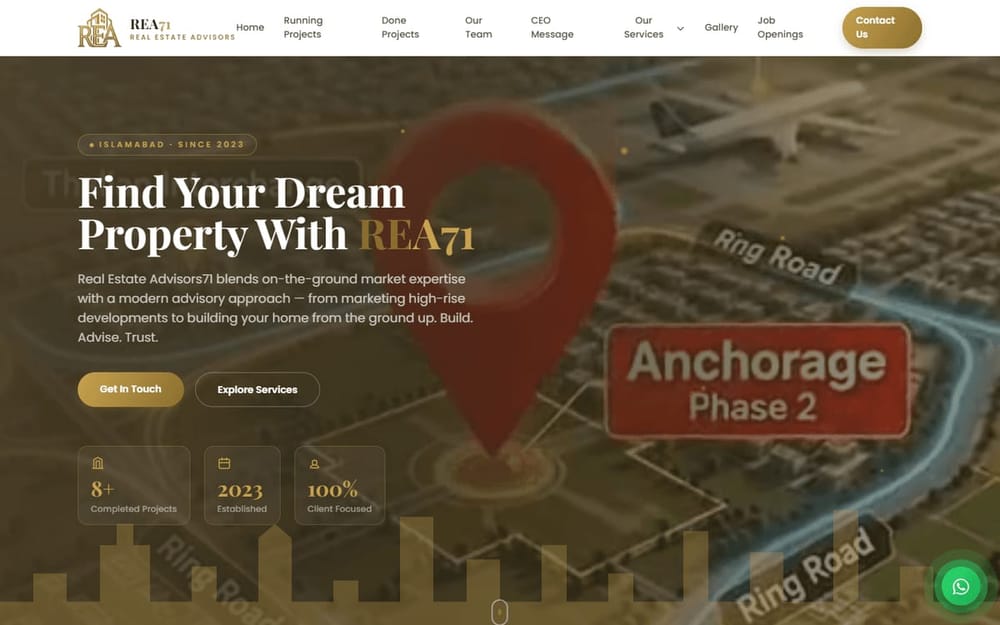 REA71 real estate advisors homepage