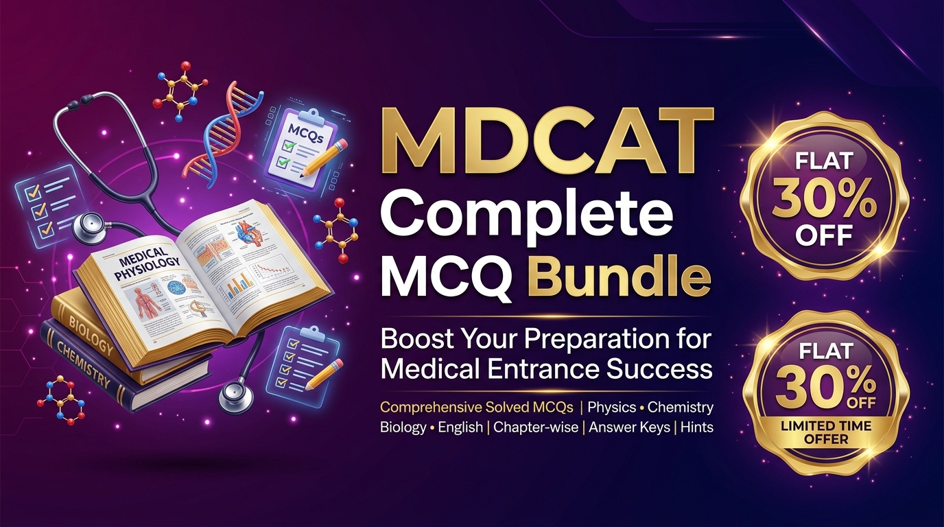 MDCAT MCQ Bundle Banner