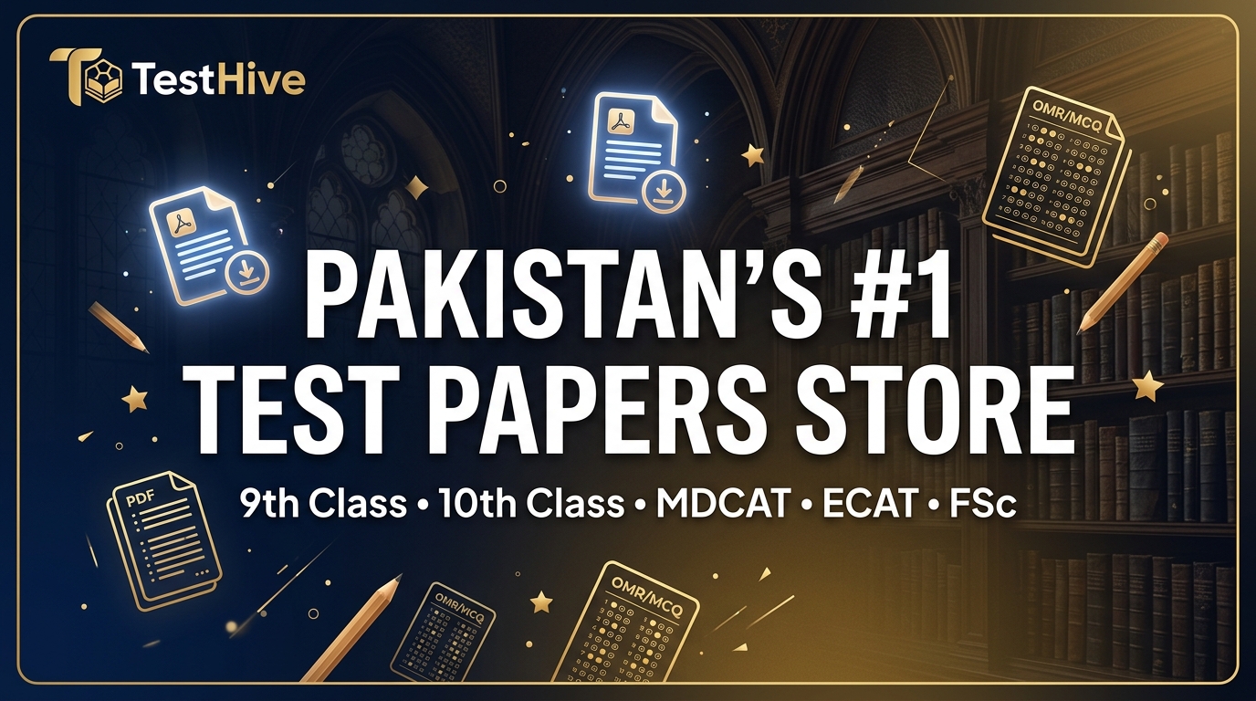 TestHive — Pakistan's #1 Digital Test Papers Store